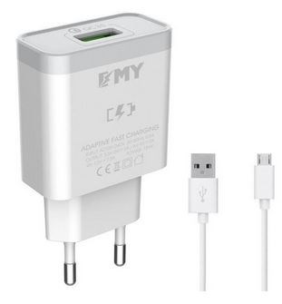 شارژر-دیواری-امی-مدل-MY-A301Q-به-همراه-کابل-microUSB