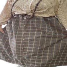 دامن-چهارخانه-پشمی