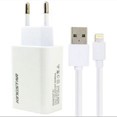 شارژر-کینگ-استار-مدل-KW151i-با-کابل-لایتینگ