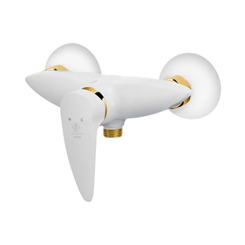 ست-شیرآلات-کاویان-مدل-پروانه-سفید-طلایی-هارمونی-لوکس-5-سال-گارانتی