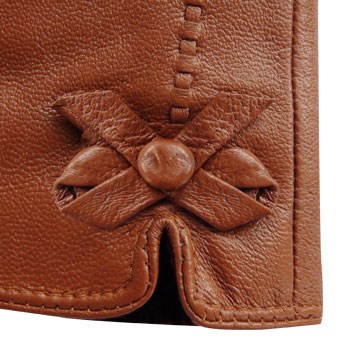 دستکش-چرمی-زنانه-مدل-بغل-پاپیون-دار