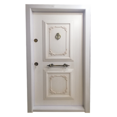 درب-ضد-سرقت-دو-قاب-گلدار-سفید-پتینه