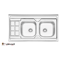 سینک-نیمه-فانتزی-2104-روکار-پرنیان-استیل