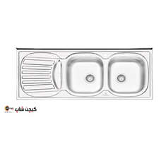 سینک-نیمه-فانتزی-2106-روکار-پرنیان-استیل