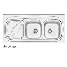 سینک-نیمه-فانتزی-2102-روکار-پرنیان-استیل