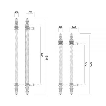 دستگیره-ورودی-9800L-سایز-کوچک965-میلیمتر