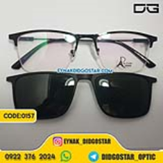 عینک-طبی-نیم-فریم-فلزی-کاوردار-آفتابی،-مردانه