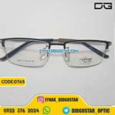 عینک-طبی-مردانه-فلزی-نیم-فریم-مشکی-طلایی-برند-هوآوی
