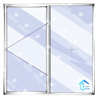 پنجره-UPVC-تک-حالته