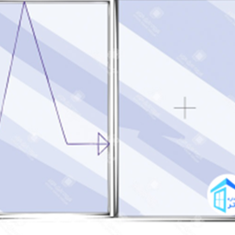 پنجره-UPVC-فولکس-واگنیTilt-and-slide