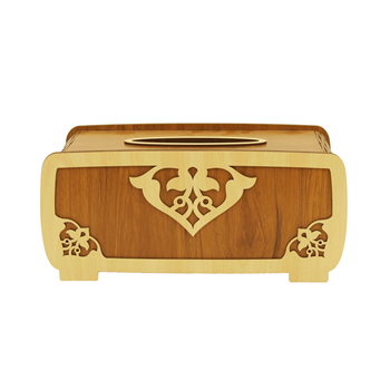 ست-سطل-آشغال-و-جعبه-دستمال-کاغذی-مدل-ارژنگ