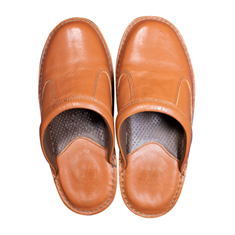 نعلین-چرم-تبریز-عسلی