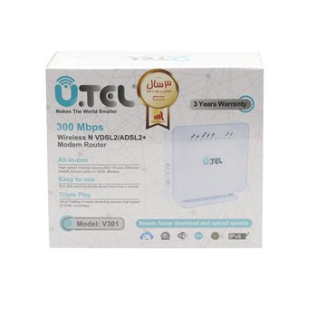 مودم-U-Tel-Wireless-N-VDSL2-ADSL2-Plus-مدل-V301