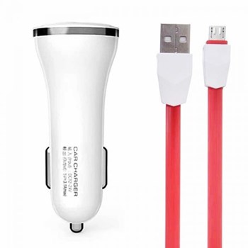 شارژر-فندکی-توشیبا-مدل-T-10-به-همراه-کابل-تبدیل-microUSB