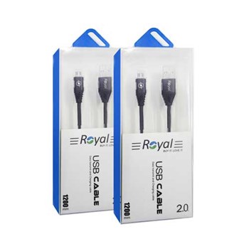 کابل-شارژ-شرکتی-رویال-مدل-RZ14-طول-1-2-متر