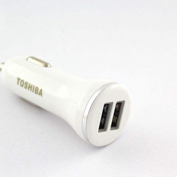 شارژر-فندکی-توشیبا-مدل-T-12-به-همراه-کابل-تبدیل-microUSB