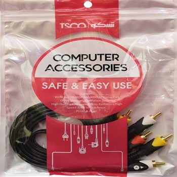 کابل-3-به-3-صدا-و-تصویرRCAطول-1-5-متری-تسکوTSCO