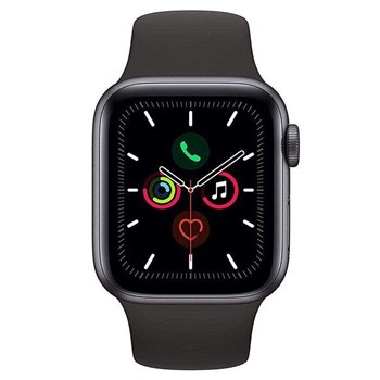 ساعت-هوشمند-اپل-واچ-سری-5-مدل-40mm-Aluminum-Case-With-Black-Sport-Band