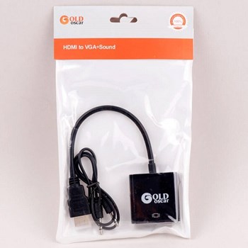 تبدیل-Gold-Oscar-HDMI-To-VGA-کابل-صدا