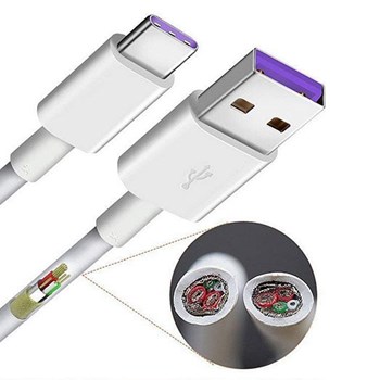 کابل-اصلی-سریع-Type-C-هواوی-Huawei-HL1289-USB-3-1-To-Type-C-Cable-1m