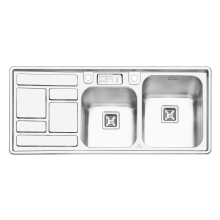 سینک-ظرفشویی-فانتزی-پرنیان-استیل-مدل-1211-توکار