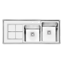 سینک-ظرفشویی-فانتزی-پرنیان-استیل-مدل-1213-توکار