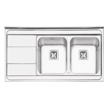 سینک-ظرفشویی-فانتزی-پرنیان-استیل-مدل-1115-روکار