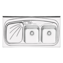 سینک-ظرفشویی-نیمه-فانتزی-پرنیال-استیل-مدل-2102-روکار