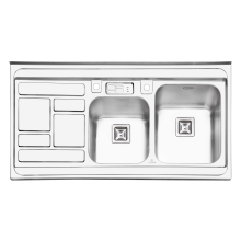 سینک-ظرفشویی-فانتزی-پرنیان-استیل-مدل-1111-روکار