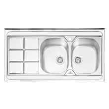 سینک-ظرفشویی-فانتزی-پرنیان-استیل-مدل-1124-روکار