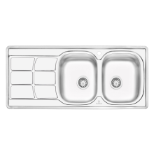 سینک-ظرفشویی-نیمه-فانتزی-پرنیان-استیل-مدل-2209-توکار