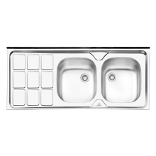 سینک-ظرفشویی-کلاسیک-پرنیان-استیل-مدل-PS-3105