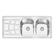 سینک-ظرفشویی-فانتزی-پرنیان-استیل-مدل-1208-توکار