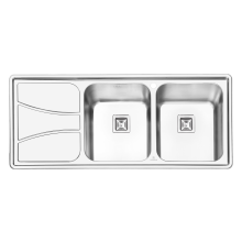 سینک-ظرفشویی-فانتزی-پرنیان-استیل-مدل-1212-توکار