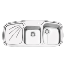 سینک-ظرفشویی-فانتزی-پرنیان-استیل-مدل-1207-توکار