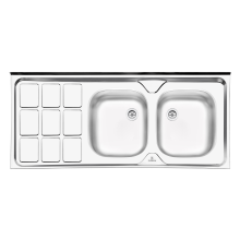 سینک-ظرفشویی-کلاسیک-پرنیان-استیل-مدل-PS3104