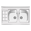 سینک-ظرفشویی-فانتزی-پرنیان-استیل-مدل-1104-روکار
