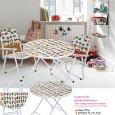 Child-folding-metal-leg-round-table