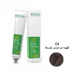 رنگ-مو-بنسای-شماره-C4-حجم-100-میلی-لیتر-رنگ-قهوه-ای-دودی-متوسط