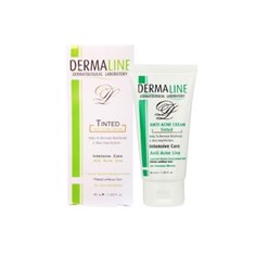 کرم-ضد-اکنه-رنگی-درمالاین-DERMALINE-مناسب-پوست-های-جوش-دار