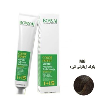 رنگ-مو-بنسای-شماره-M6-حجم-100-میلی-لیتر-رنگ-بلوند-زیتونی-تیره