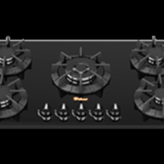 اجاق-گاز-شیشه-ای-داتیس-مدل-DG-541