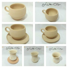 نعلبکی-و-فنجان-سفالی-خام