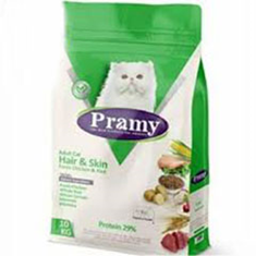 غذای-خشک-پرامی-گربه-با-طعم-مرغ-و-برنجپوست-و-مو15-کیلوگرمی