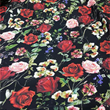 Rose-design-silk-fabric