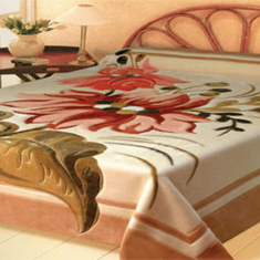 Double-flower-embossed-blanket