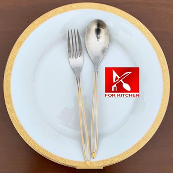 سرویس-قاشق-چنگال-پالرمو-نیمه-طلایی-مات-طرح-مسینا