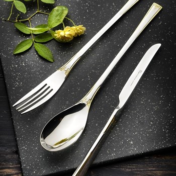 سرویس-قاشق-چنگال-رزنتال-مدل-گلدن-لیف