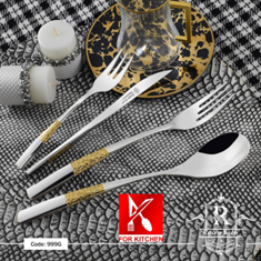 سرویس-قاشق-چنگال-رزنباخ-نیمه-طلای-طرح-999G