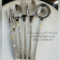 سرویس-قاشق-چنگال-نیکولاس-نیمه-طلایی-طرح-سورنتو-فلاور